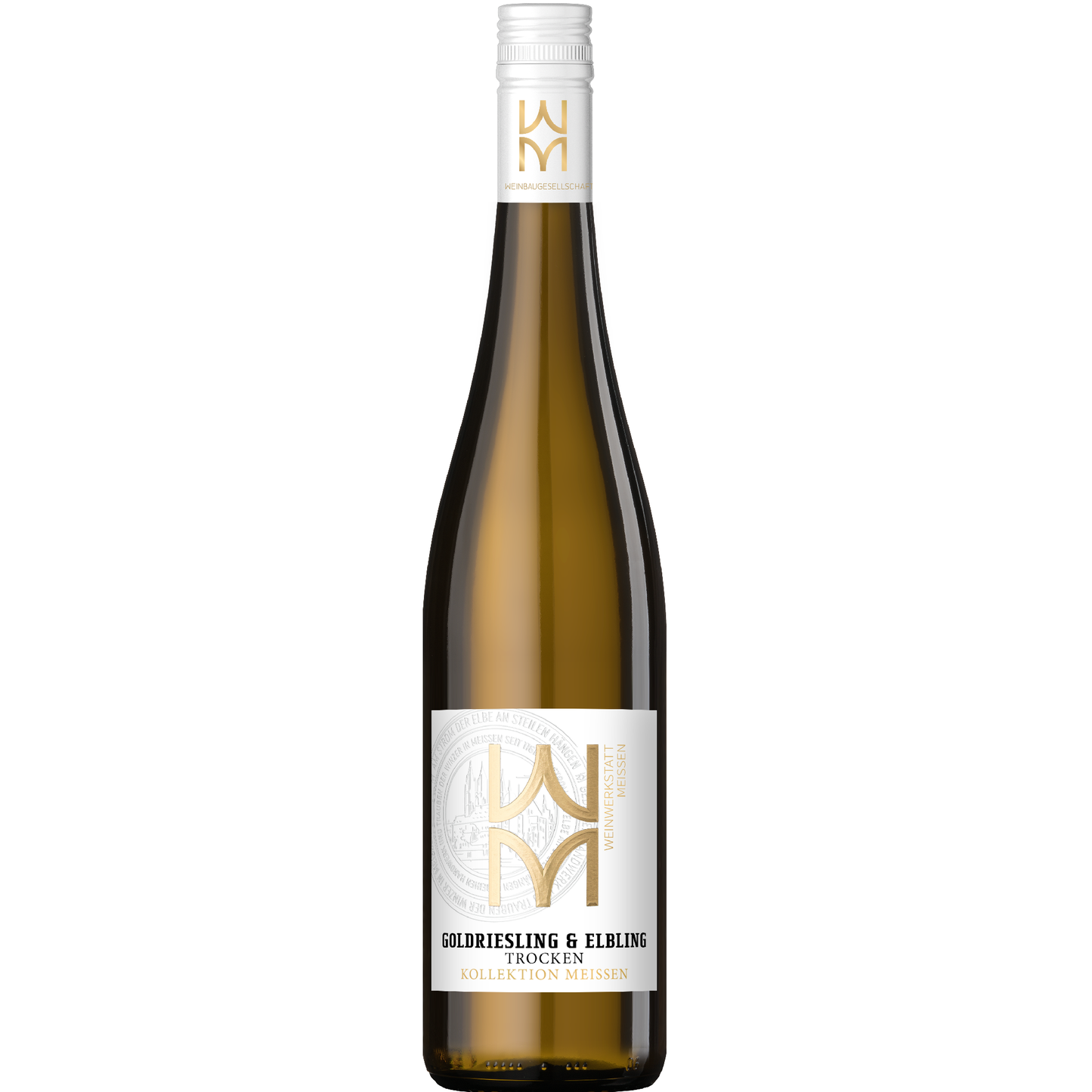 Goldriesling trocken aus Meissen, sächsischer Elbling von Proschwitzer Weinbergen, regionale sächsische Rebsorte, Winzer Meissen.